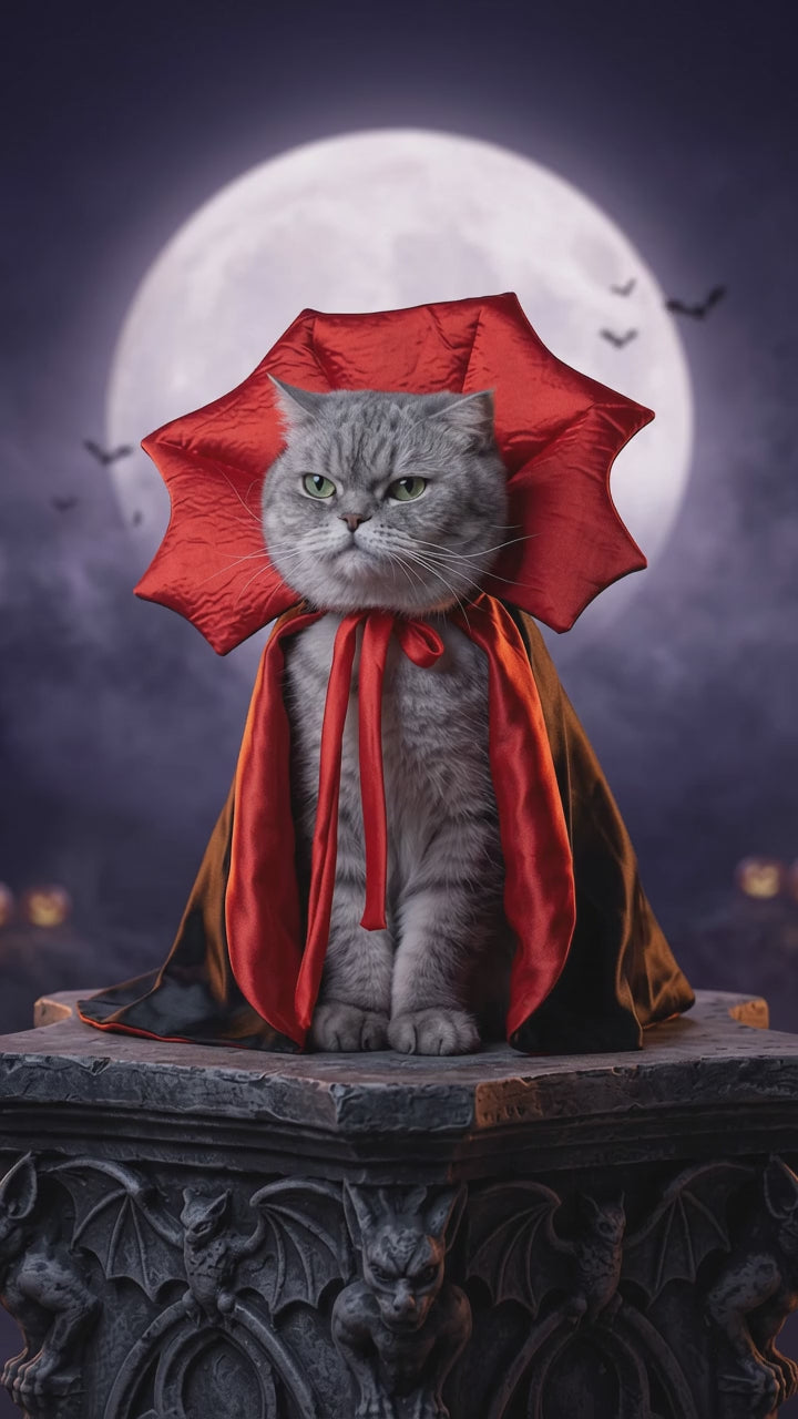 Vampire King pet cape video